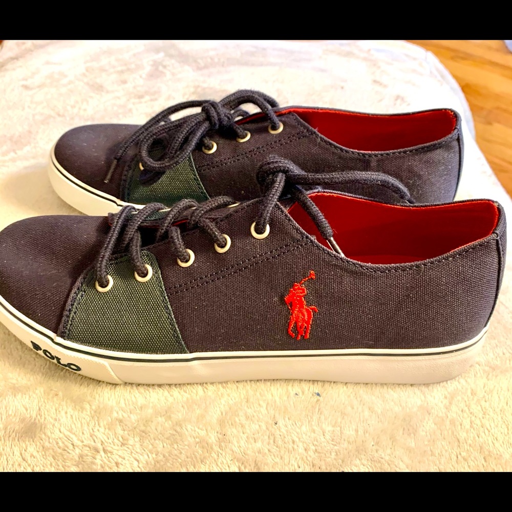Polo RL, 6.5, Navy Canvas Sneakers, NWOT